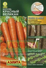 Семена. Морковь «Красный великан»