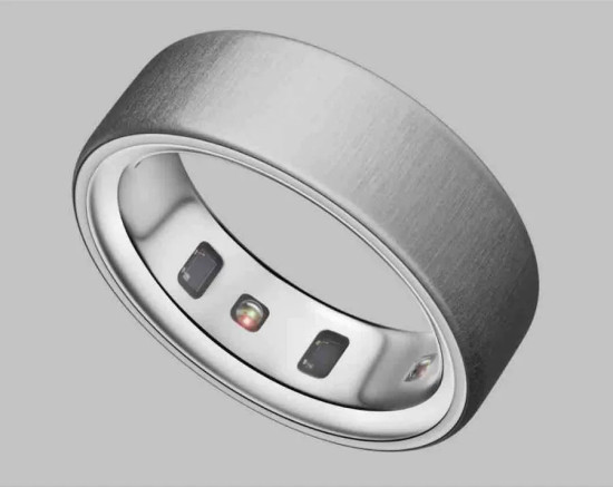 Oura Ring 4 Brushed Silver умное смарт-кольцо