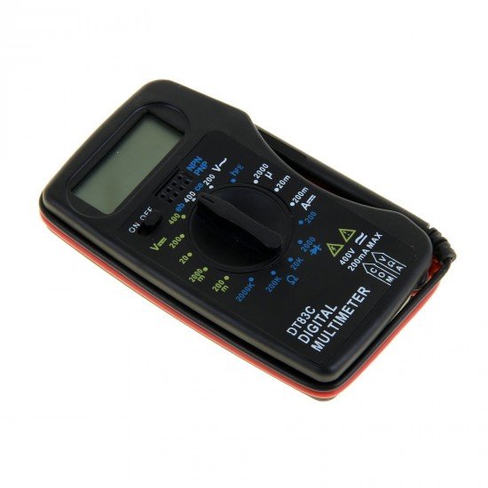 Мультиметр мини «TUNDRA basic» цифровой DT-83C
