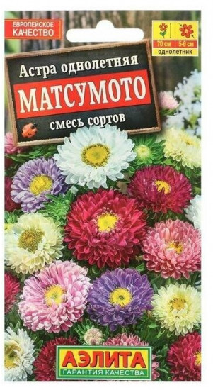 Семена. Астра «Матсумото Дебют», смесь, 0,2 г