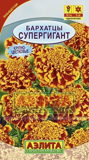 Семена. Бархатцы «Супергигант», 0,3 г