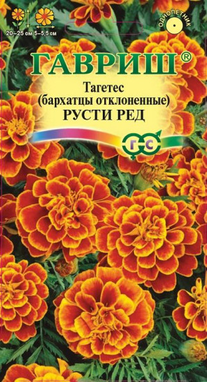 Семена. Бархатцы отклоненные «Русти Ред»