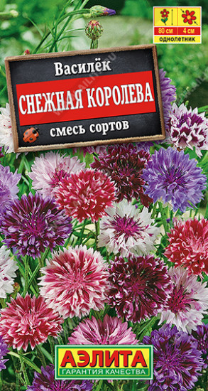 Семена. Василек «Снежная королева» смесь, 0,5 г