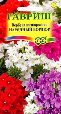 Семена. Вербена низкорослая «Нарядный бордюр», 0,1 г