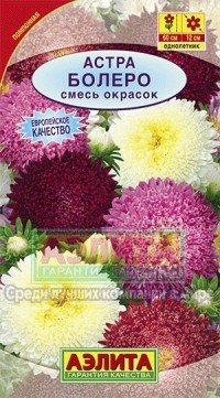 Семена. Астра «Болеро», смесь, 0,3 г