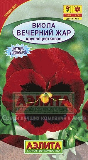 Семена. Виола «Вечерний жар», 0,1 г
