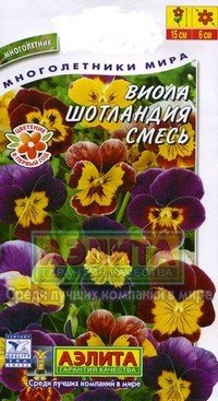 Семена. Виола «Шотландия» смесь, 0,1 г