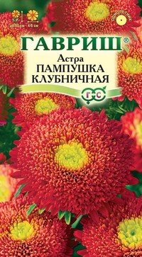 Семена. Астра «Пампушка клубничная», 0,3 г