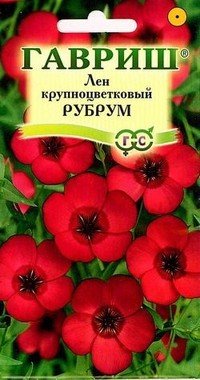 Лён «Рубрум», крупноцветковый, 0,5 г