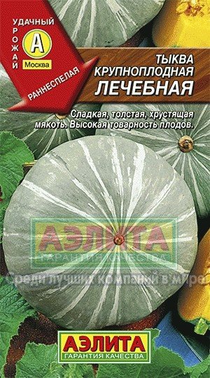 Семена. Тыква «Лечебная», крупноплодная, 2 г