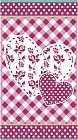 Полотенце махровое пестротканое «Handmade Hearts» (ДМ-люкс, 50х90)