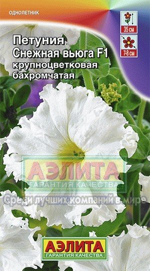 Семена. Петуния «Снежная вьюга F1», 10 шт