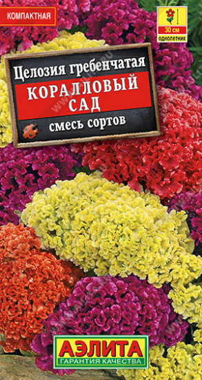 Семена. Целозия «Коралловый сад», 0,2 г