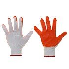 Перчатки нейлоновые с нитриловым покрытием, оранжевые