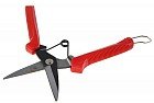 Секатор 8" 20 см, рукоять красная пластик, нержавеющий металл
