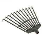 Грабли веерные пластмассовые 11 зубцов, 28 см