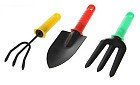 Набор садового инструмента для детей, 3 предмета, 24 см, рукоять пластик