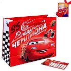 Пакет ламинат горизонтальный «Подарок чемпиона», 40 х31 см, + мини-открытка, расписание