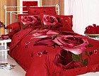 Комплект постельного белья (евро, сатин 3D с фотопечатью, 2 наволочки 70х70, 2 наволочки 50х70)