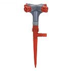 Распылитель 28 см, 4 лопасти, под шланги 1/2", 5/8", 3/4" , пика, пластик