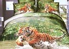 Комплект постельного белья (евро, сатин 3D с фотопечатью, 2 наволочки 70х70, 2 наволочки 50х70)