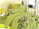 Комплект постельного белья (евро, тканный жаккард с вышивкой, 2 наволочки 70х70, 2 наволочки 50х70)