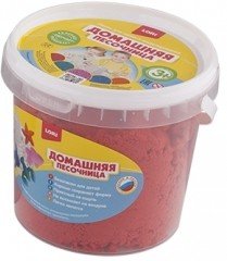 Морской песок для лепки и моделирования (1 кг), цвет красный | Домашняя песочница | Lori
