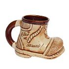 Кружка для пива «Ботинок» шамот, 500 мл