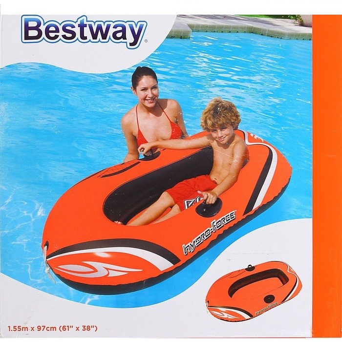 Надувная лодка без весел, 155 см | Bestway