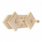 Вешалка 2 крючка, липа