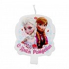 Свеча в торт «С днем рождения», Холодное сердце