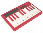 Калькулятор «Пианино», красный
