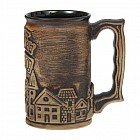 Бокал пивной «Город» шамот, 500 мл