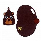 Набор банный детский «Медвежонок», шапка и коврик