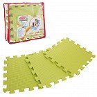 Детский коврик-пазл (мягкий), 9 элементов, цвет салатовый