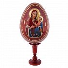 Сувенир Яйцо на подставке икона «Божья Матерь Иверская»