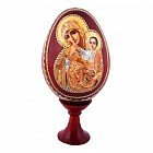 Сувенир Яйцо на подставке икона «Божья Матерь Отрада и утешение»