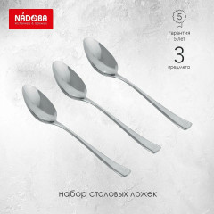Ложка столовая, 3 штуки