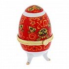 Яйцо-шкатулка пасхальная «Хохлома»
