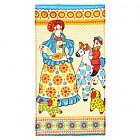 Полотенце вафельное «Дымковская игрушка» (34x64)