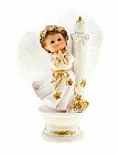 Сувенир световой «Ангел с золотым пояском у свечи»
