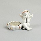 Сувенир «Ангелок в венке из роз у свечи»