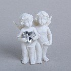 Сувенир «Белоснежные ангелы с хрустальным сердцем», в ассортименте