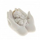 Сувенир «Ангелочек с золотым ободком в ладони», в ассортименте