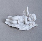 Сувенир «Белоснежный ангел, спящий на листе»,  в ассортименте