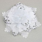 Бант для девочек с серебряными бусинами