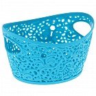 Корзинка «Кружево», 3 л, цвет бирюзовый