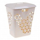 Корзина для белья «Венеция», 60 л, цвет бежевый мрамор