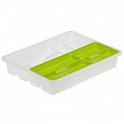 Лоток-вкладыш для столовых приборов, цвет салатовый