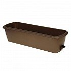 Балконный горшок с поддоном «Le Jardin», 60 см, цвет коричневый